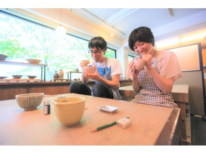 [Osaka Namba] Bear / cat mug painting pottery experience ☆ Enjoy every day with an original mug ♪の紹介画像
