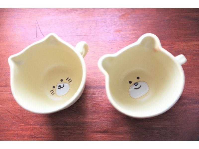 【大阪難波】クマさん・ネコさんマグカップの絵付け陶芸体験☆オリジナルマグで毎日を楽しく♪の紹介画像
