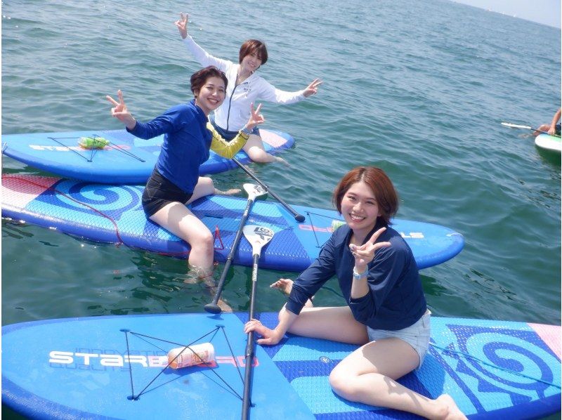 A SUP experience hosted by Marine Blue, a company in Kanagawa Prefecture