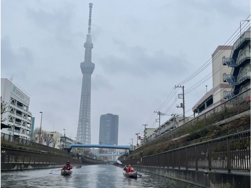 [東京/江戶川]可以緊緊划船的人！對於那些想要划船的人！ ！！天空樹長獨木舟之旅<適合有經驗的人>の紹介画像
