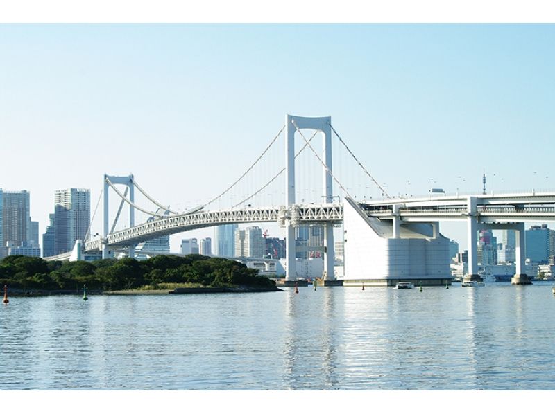 【東京・お台場】お台場唯一のSUP教室！初心者歓迎！レインボーブリッジを眺めながら絶景SUP体験♪の紹介画像