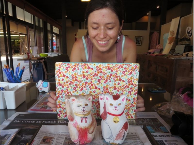 【Hiroshima / Miyajima】"Tour of Aki" COOL HIROSHIMA ”Maneki-neko (Beckoning Cat) Painting and Coloring of Momijitani Park 4 Seasons” at Daisho-in Temple of Miyajima Misenの紹介画像