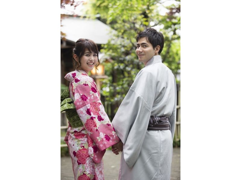 [Shonan/Kamakura] Take a walk in Kamakura with a yukata! Couple Yukata rental plan 4 minutes walk from Kamakura station!の紹介画像