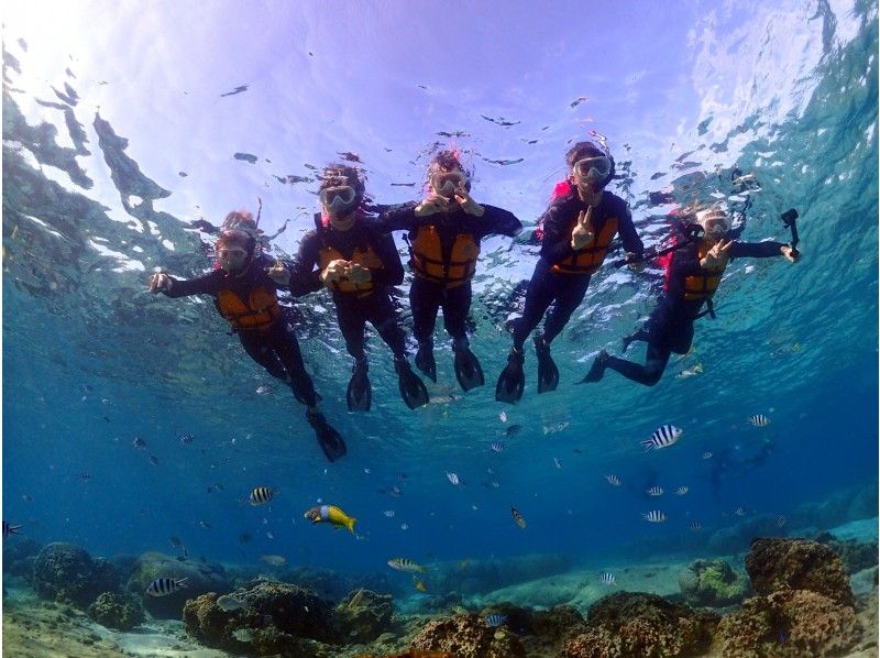 【毎日5組限定】ボートで楽々！青の洞窟シュノーケリング＆絶景パラセーリング★EX絶景体験★青の洞窟写真★熱帯魚餌付けの紹介画像