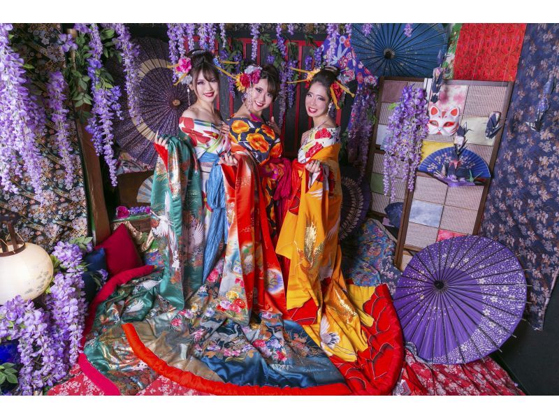 當天接受預訂！ [從京都站步行3分鐘]女性專用！ 「花魁計畫」可以自己體驗，也可以和朋友一起體驗！の紹介画像