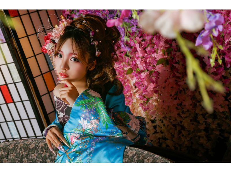 ★お日にち限定割引中★【京都駅徒歩3分】京都で煌びやかに大変身！！「おとめプラン」お一人様でもお友達とも体験可能！の紹介画像