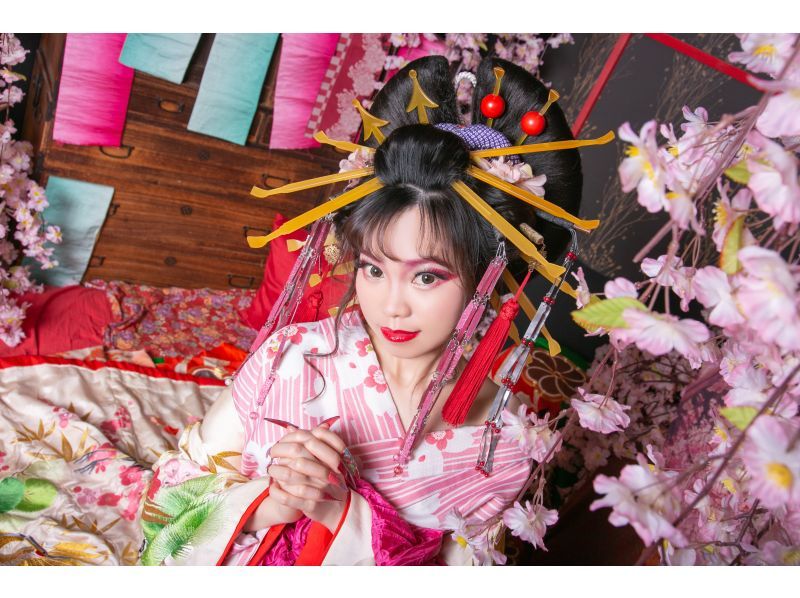 ★お日にち限定割引中★【京都駅徒歩3分】京都で煌びやかに大変身！！「おとめプラン」お一人様でもお友達とも体験可能！の紹介画像