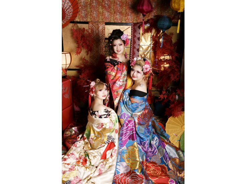 ★お日にち限定割引中★【京都駅徒歩3分】京都で煌びやかに大変身！！「おとめプラン」お一人様でもお友達とも体験可能！の紹介画像