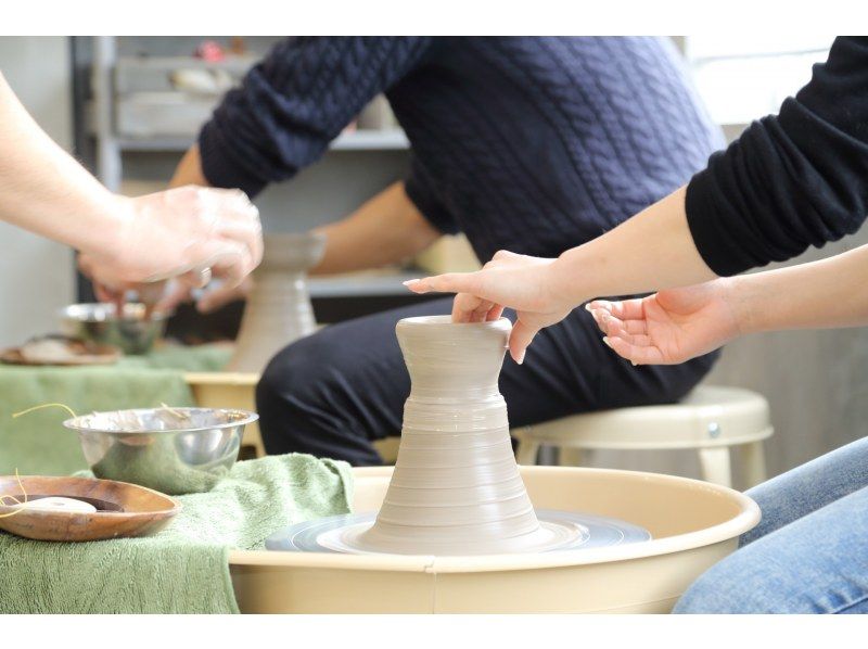 [福冈·春日市]两个3,024日元★陶瓷体验（电动陶工的轮子课程）感觉像陶工♪の紹介画像