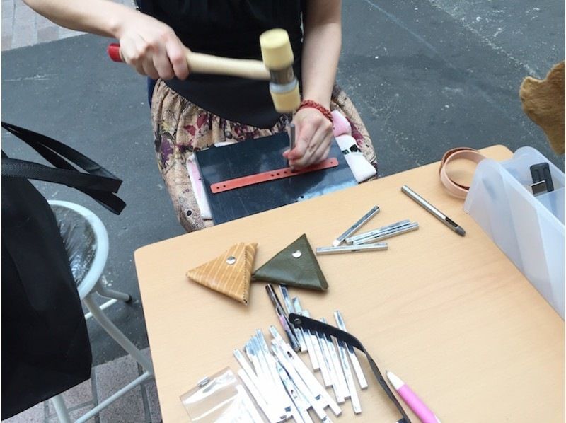 [Aichi / Nagoya] Leather crafts shoemakers "Bracelet making"の紹介画像