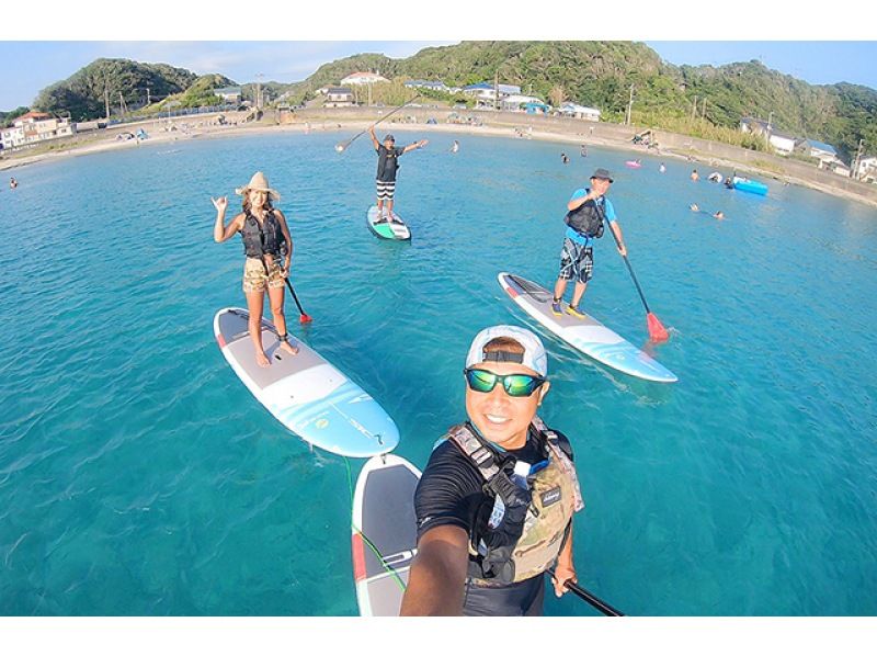 [South of Katsuura City, Chiba] Small group size! A popular "greedy plan" that includes a SUP experience and a mini SUP cruise.の紹介画像