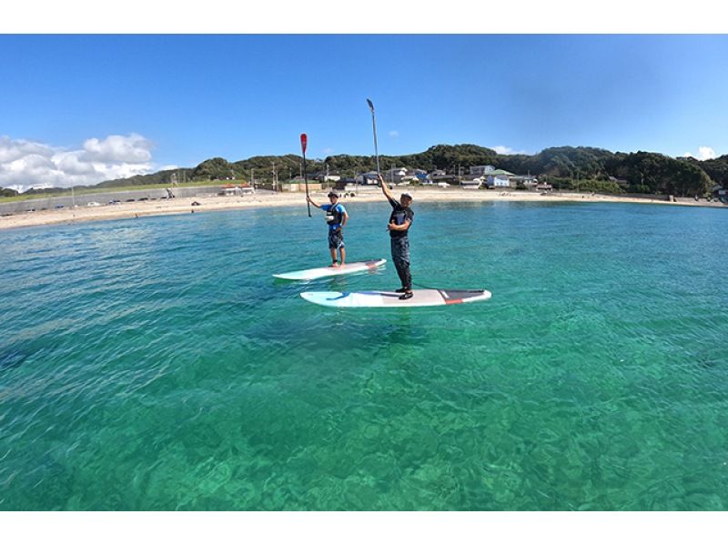 [South of Katsuura City, Chiba] Small group size! A popular "greedy plan" that includes a SUP experience and a mini SUP cruise.の紹介画像