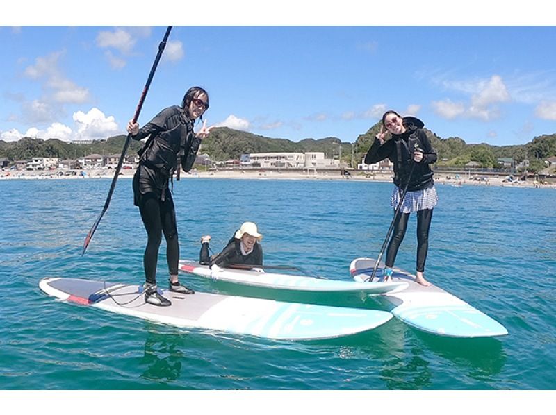 [South of Katsuura City, Chiba] Small group size! A popular "greedy plan" that includes a SUP experience and a mini SUP cruise.の紹介画像