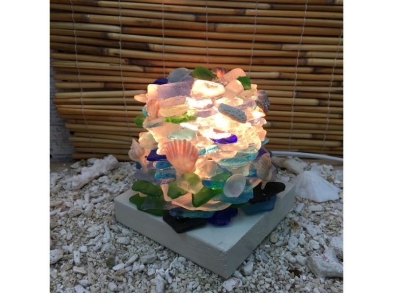 [兵库·神户，照明制作]让我们用海洋玻璃和贝壳制作灯罩♪の紹介画像