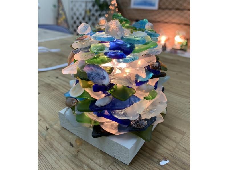 [兵庫·神戶，照明製作]讓我們用海洋玻璃和貝殼製作燈罩♪の紹介画像