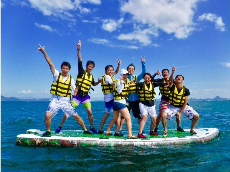 [Shiga ・ Otsu] Only here in Lake Biwa! Great impact! Enthusiastic with friends in the 8-seater "Mega sap" ♪の紹介画像