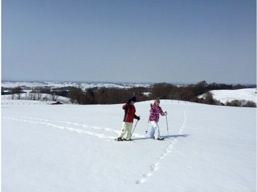 【北海道・札幌】1番人気！北海道満喫スノーシュートレッキング～送迎・食事・温泉付きお得プラン