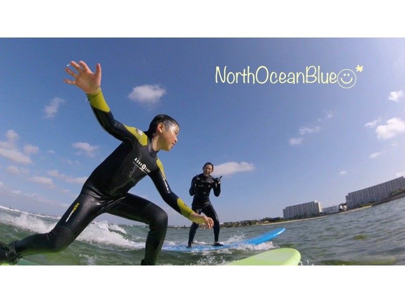 【沖縄・北谷】キャンペーン中！！初心者向け☆南国沖縄で体験サーフィンスクール（60分コース）
