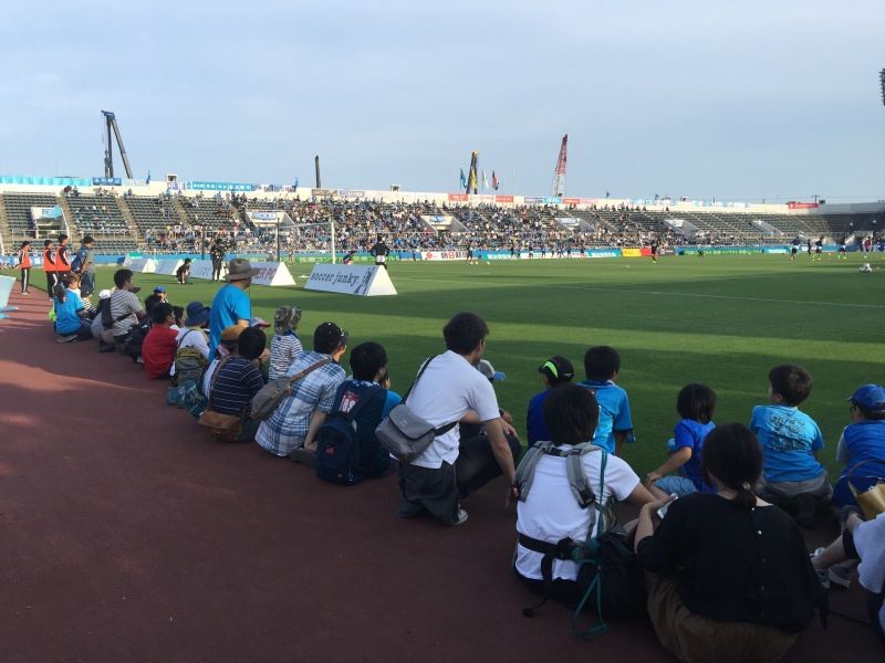 横浜FC ウォーミングアップ見学