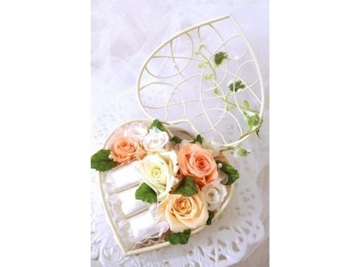 神奈川 横浜 プリザーブドフラワー ウェディングリングピロー ティータイム 送迎あり アクティビティジャパン