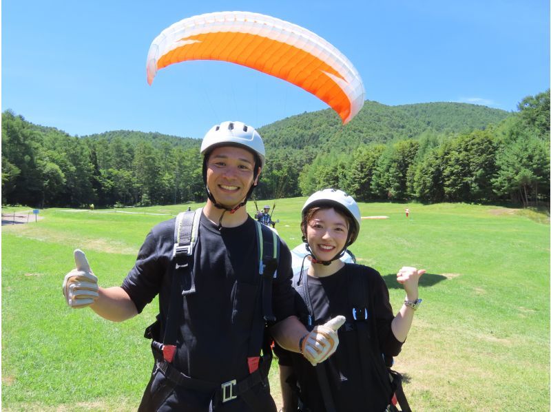 【長野・富士見パノラマ】ご自分でフライトにチャレンジ、パラグライダー半日体験！（中央道・諏訪南IC下車7分）の紹介画像