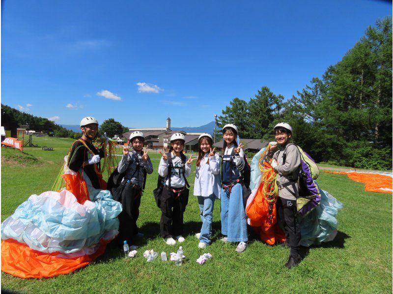 【長野・富士見パノラマ】ご自分でフライトにチャレンジ、パラグライダー半日体験！（中央道・諏訪南IC下車7分）の紹介画像