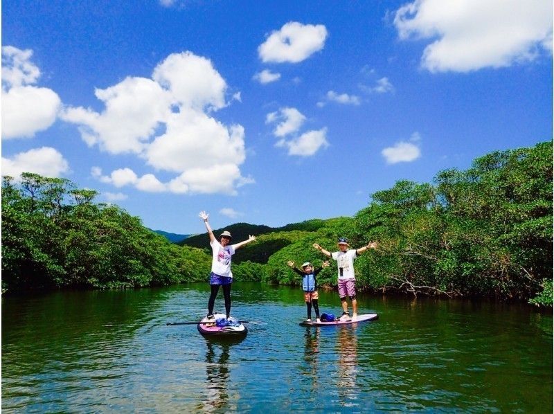 [Iriomote Island] [1 day] SUP and Yufu Island sightseeing (with Ticket) [free photo data] SUP cruise to the unexplored jungle and popular Yufu Island sightseeing set!の紹介画像