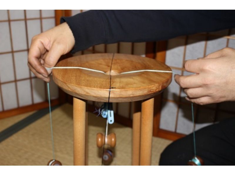 [Kyoto, Nijo Johoku] Experience making key chains for Kyoto twisted bunch (Yorifusa) and Kumihimo (braided cord)!の紹介画像