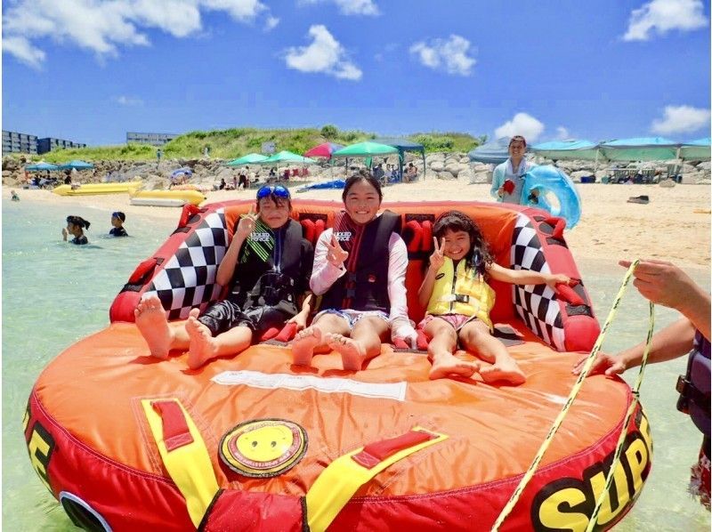 Any number of people can enjoy 7 types of marine sports for 60 minutes per group!! 15,000 yen per group for a full private rental!! Nago City, Nakijin Village, Kouri Islandの紹介画像