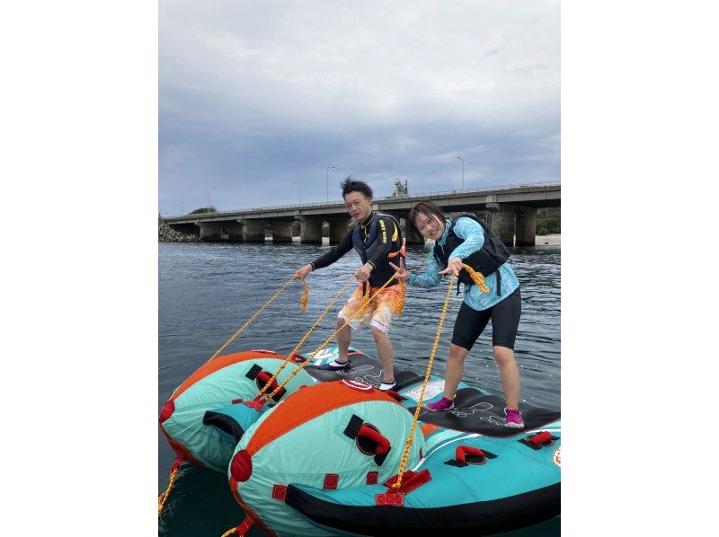 Any number of people can enjoy 7 types of marine sports for 60 minutes per group!! 15,000 yen per group for a full private rental!! Nago City, Nakijin Village, Kouri Islandの紹介画像