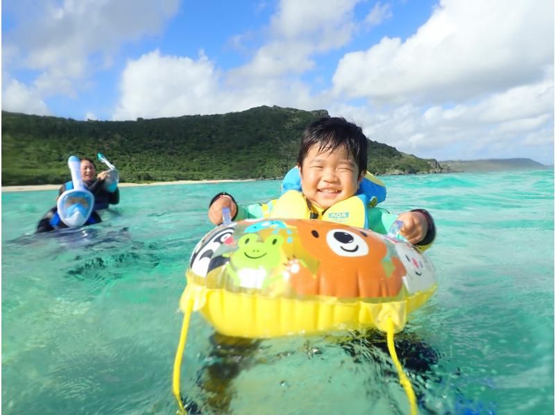 【沖縄・宮古島】驚異の遭遇率100%！ウミガメと大接近できるシュノーケリング！船酔い無!３歳～ok♡水中カメラ無料レンタル可♡写真動画無料の紹介画像