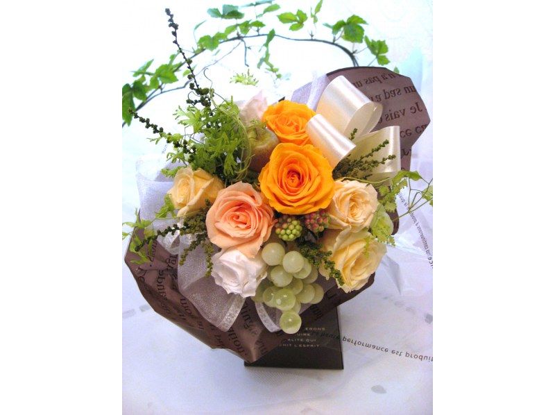 [Kanagawa/Yokohama] Preserved Flower "Paris Mini Bouquet" Lesson After Tea Time &With a shuttle bus!
