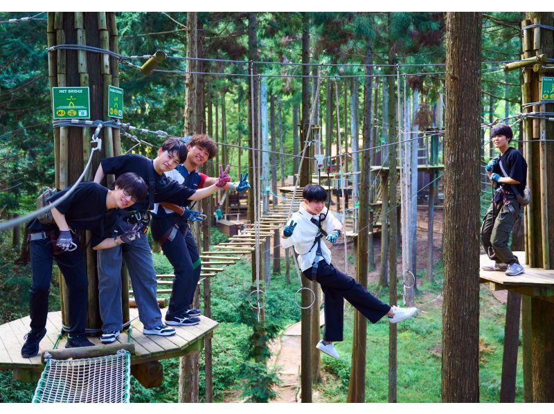 Have fun in the forest in Shiga Prefecture! A dynamic adventure course (for ages 10 and up) [Forest Adventure, Ritto]の紹介画像