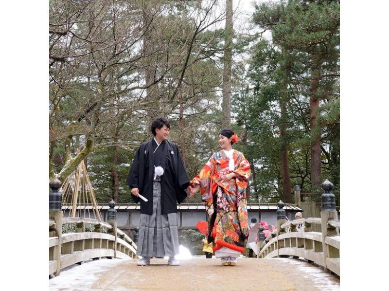 [Ishikawa / Kanazawa] Kanazawa's Kimono (Kenrokuen) / Western (Art Village) Location "Wedding Photo" Planの紹介画像