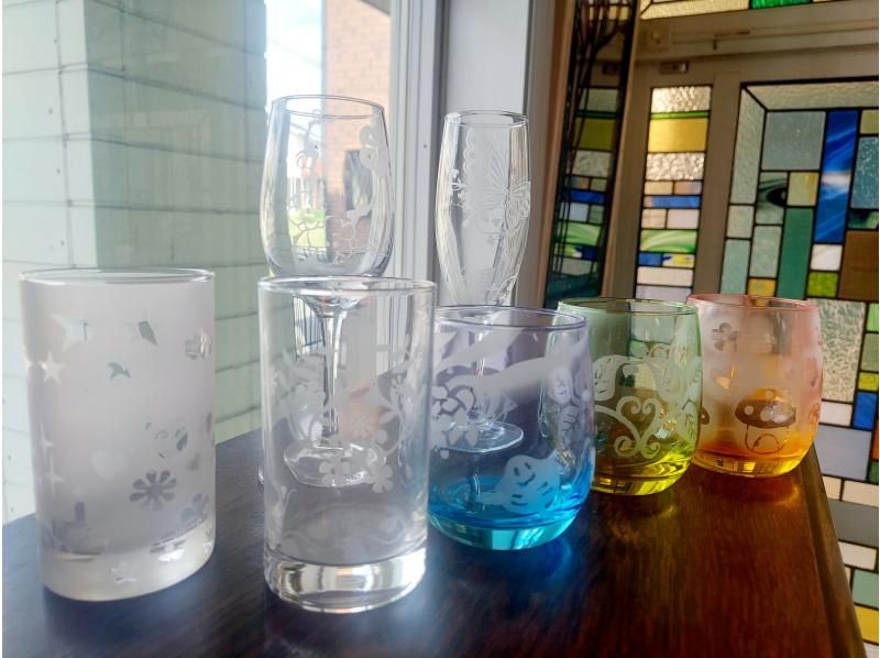 【愛知・知多】模様シール貼り放題！サンドブラスト体験！オリジナルグラス作りの紹介画像
