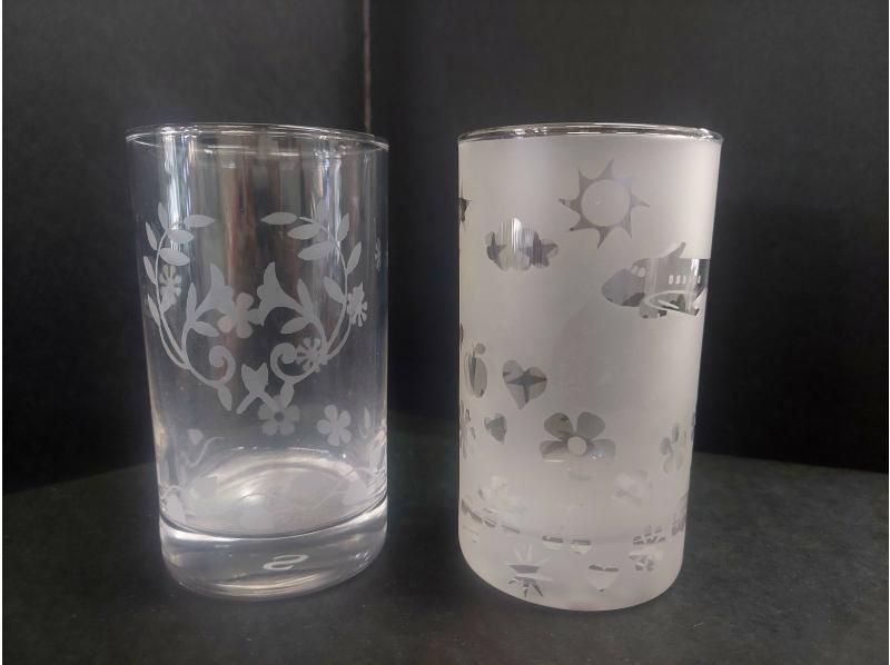 【愛知・知多】模様シール貼り放題！サンドブラスト体験！オリジナルグラス作りの紹介画像