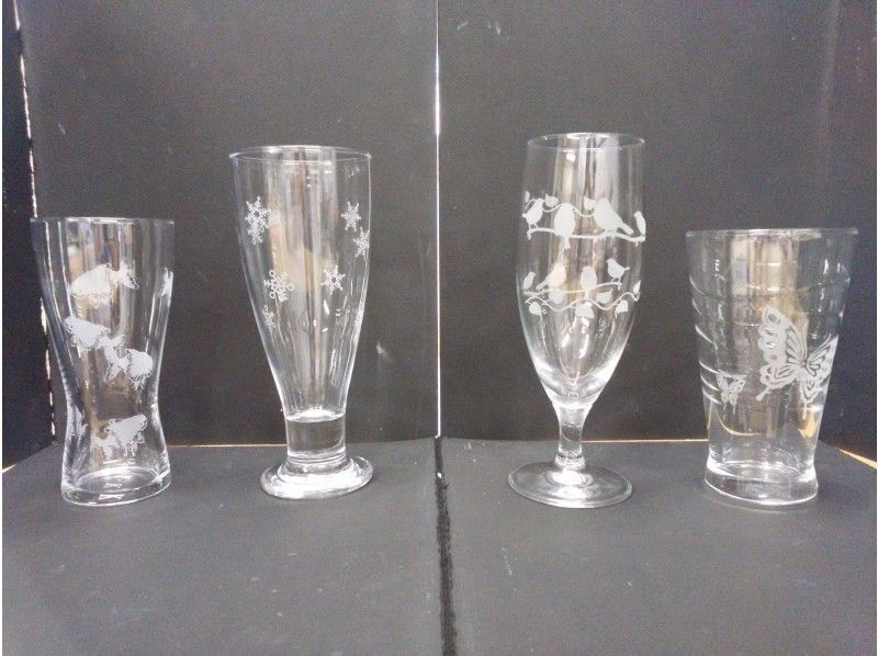 【愛知・知多】模様シール貼り放題！サンドブラスト体験！オリジナルグラス作りの紹介画像