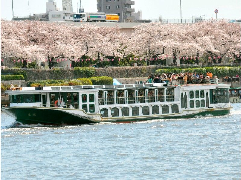 よくばり大満足!春の隅田川千本桜クルーズ&東京10景桜名所めぐりバスツアー【12034】の紹介画像