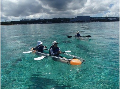 沖縄 備瀬 シュノーケリングの様な感覚 スケルトンカヤック熱帯魚ウォッチング 60分 アクティビティジャパン