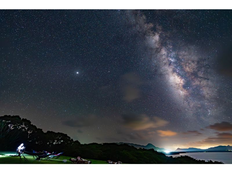 【石垣島】特別な星空ツアー☆国内初の星空保護区平久保半島☆予約者のみ入れる特別な場所→「流れ星の丘」☆双眼鏡・三線ライブ・ハンモック・望遠鏡の紹介画像