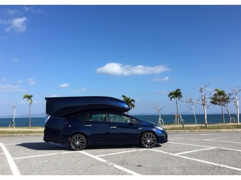 【Okinawa · Chatan-cho】 Why do not you travel slowly with a camper now? Prius PHV Relaxing Cabinの紹介画像