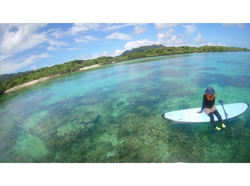 【沖縄・石垣島】石垣島の美しい海を満喫！サンゴ礁の海をスイスイ漕ぐなら！SUPクルージングコース　写真データ付　の紹介画像