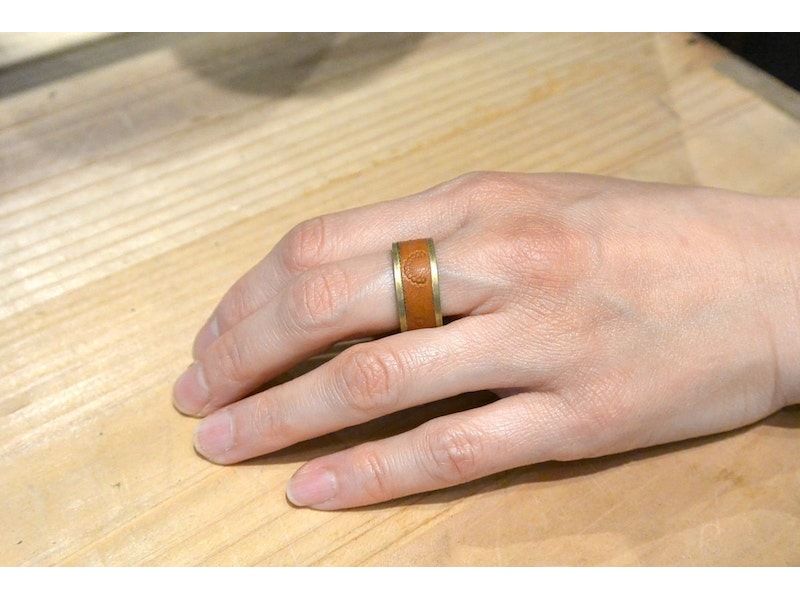 [Aichi / Nagoya] Leather craft class for shoemakers "Making leather and brass rings"の紹介画像