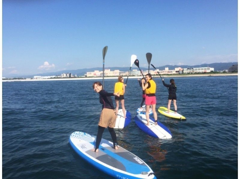 [Osaka / KIX Airport] enjoy the sea! Greedy luxury W plan SUP +Windsurfing Experience (1 day course)