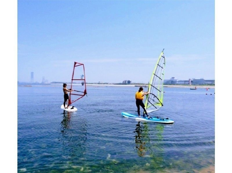 【大阪・関西空港前】海満喫！欲張りぜいたくWプラン　SUP＋ウインドサーフィン体験（1日コース）の紹介画像