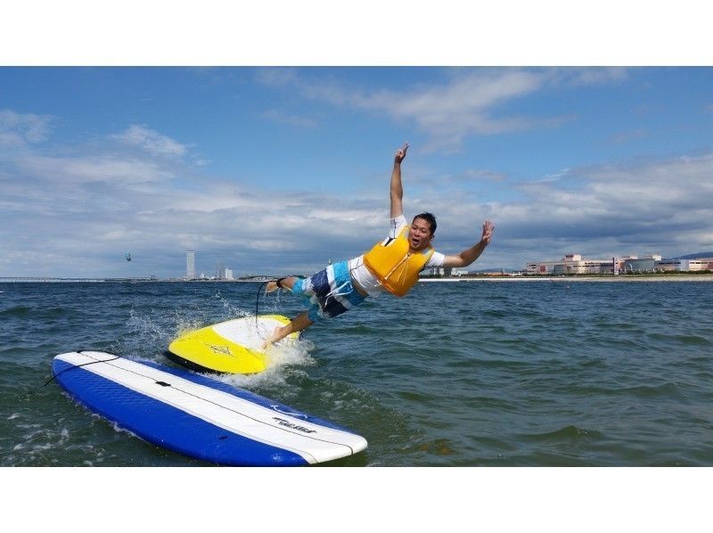 【大阪・関西空港前】海満喫！欲張りぜいたくWプラン　SUP＋ウインドサーフィン体験（1日コース）の紹介画像