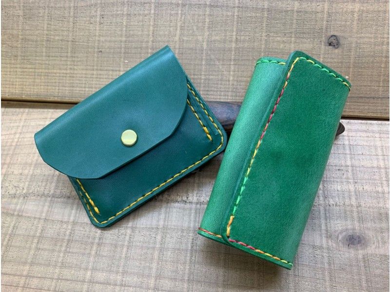 [Kyoto / Nakagyo Ward] One point only for yourself! Leather craft experience "key case making"の紹介画像