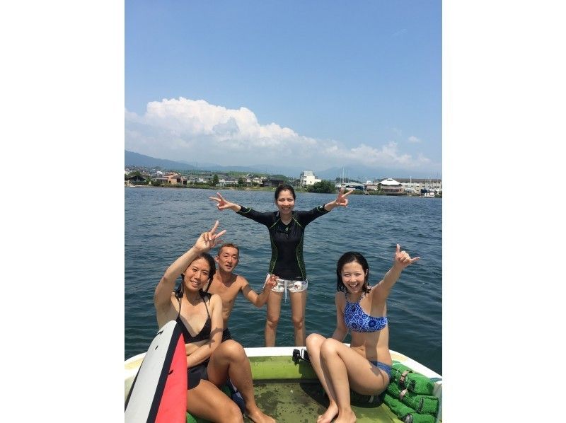 【滋賀・大津】琵琶湖★ウェイクサーフィン体験の紹介画像