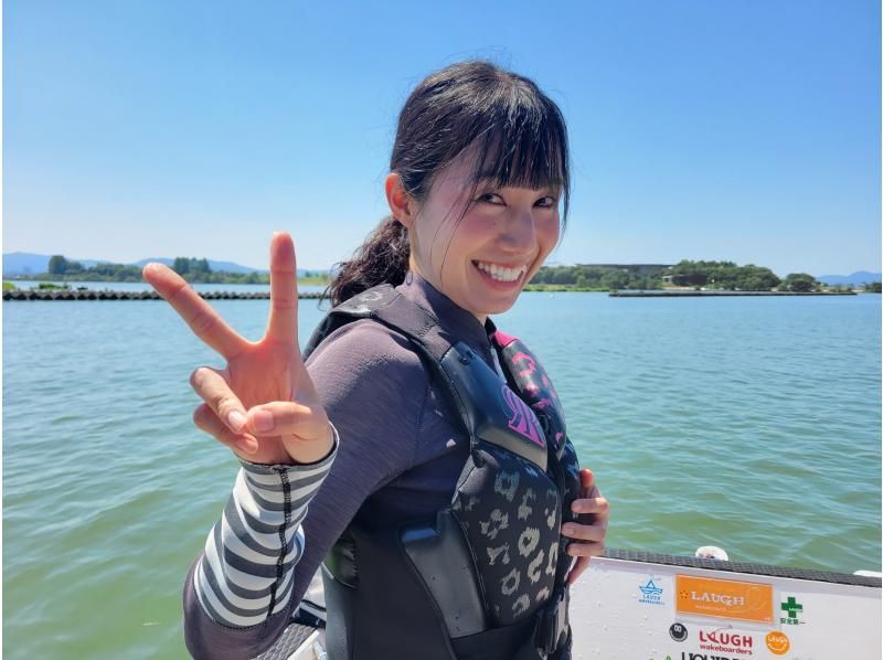 [Shiga / Lake Biwa / Wakeboard] Relaxing course (15 minutes x 1 set) who have 4+ experiences★