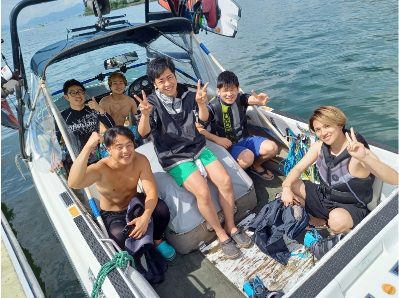 [Shiga / Lake Biwa / Wakeboard] Those who have 4 or more wakeboarding experiences ★ If you slip one, it's OK ★ Relaxing course ★ (15 minutes x 1 set) ★ Image gift ♬の紹介画像